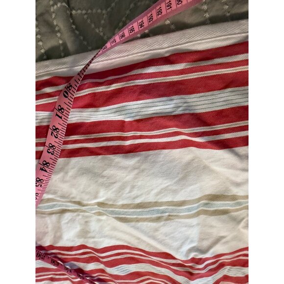 Pottery Barn Striped Duvet Cover Set F/Q  Cotton Tie back Coastal cottage heavy - Picture 5 of 14